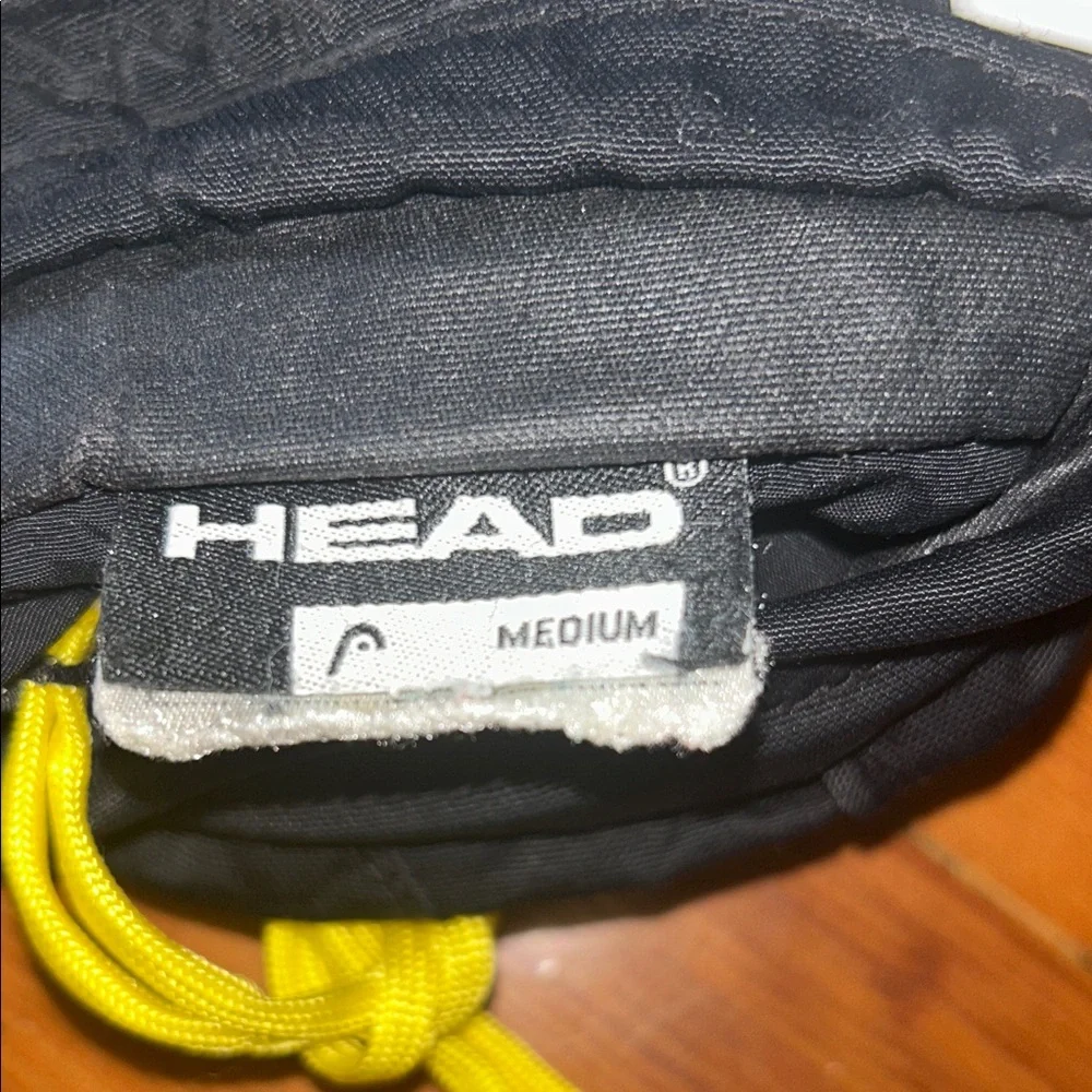 Head Black Insulated Ski Gloves with wrist strap